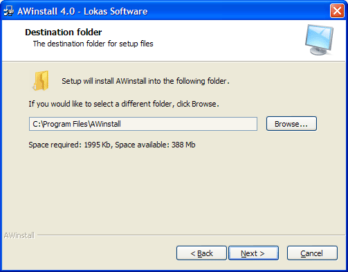 AWinstall Screenshot